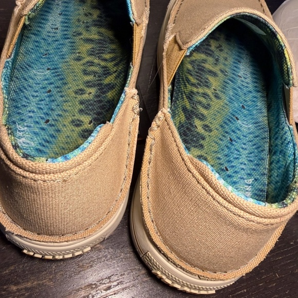 Korkers Fish Moc Bass Slip On Loafer Shoes Beige Mens 12 main image 5